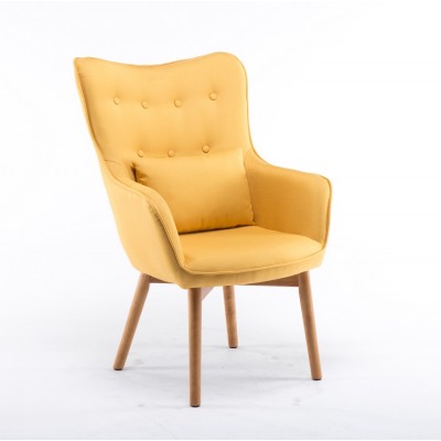 High Performance Yellow Modern Fabric Recliner Leisure Chair