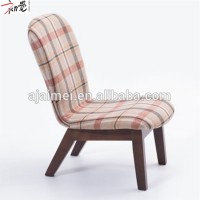 New Design Top Quality Japanese Style High Back Soft Wood Footstool Living Room Accent Chair